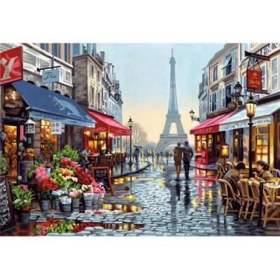 Peinture par Numéros 14x20" : Boutique de Fleurs a Paris